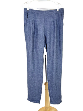 White Stuff blue linen pants